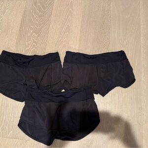 Lululemon Speed up shorts 2.5” size 2 lot